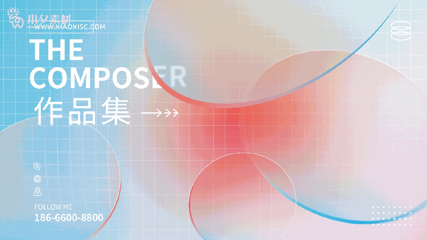 2022艺术科技作品集封面设计模板海报PSD分层设计素材【017】